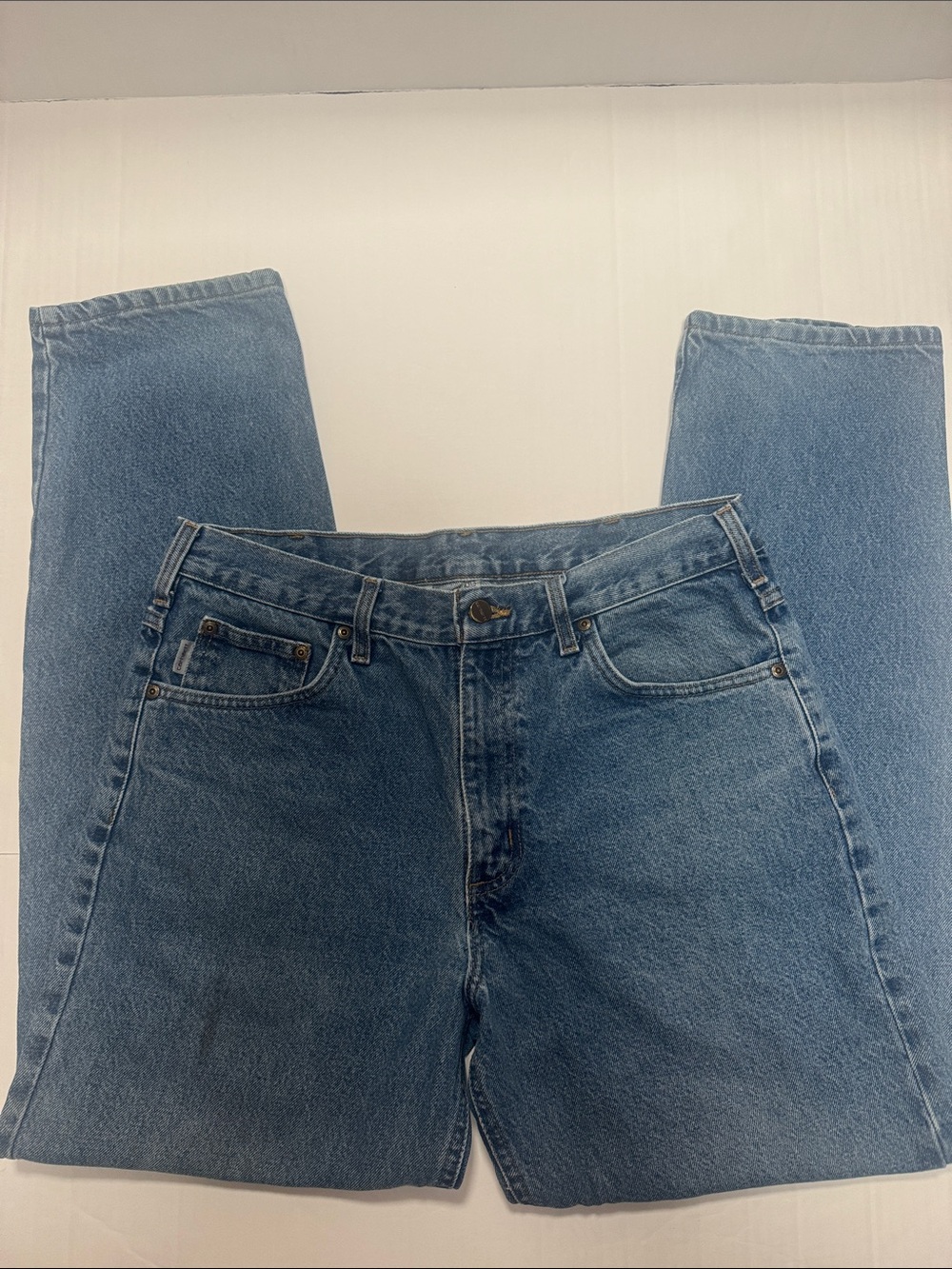 Carhartt Men’s Light Blue Relaxed Fit Jeans 34x32 - Picture 2 of 10